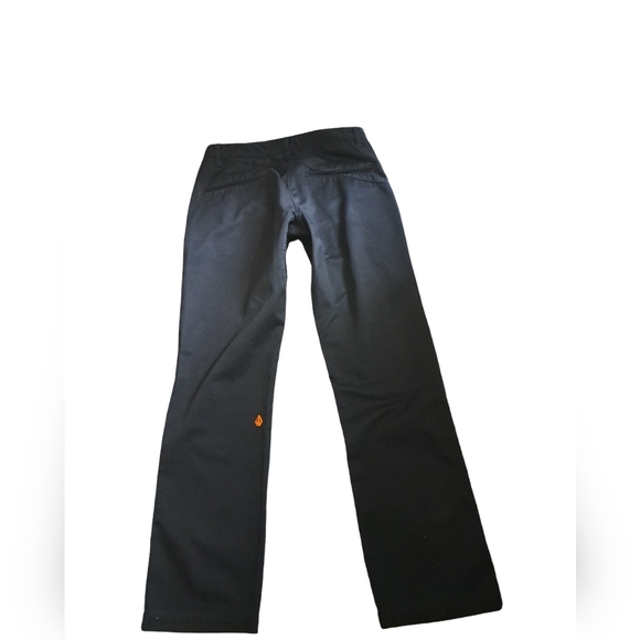 Mens genuine VOLCOM Stone-Age BORKEN skate pants Chino black relaxed 32/32 - Picture 5 of 11
